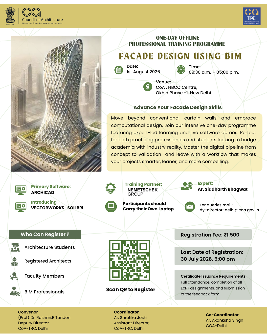 Facade Design Using BIM