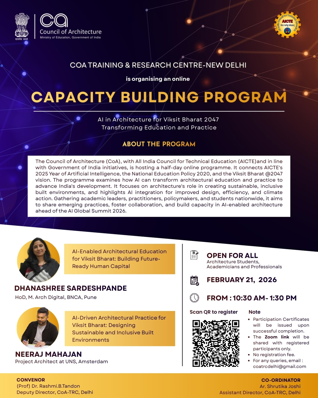 Capacity Building Program on AI in Architecture